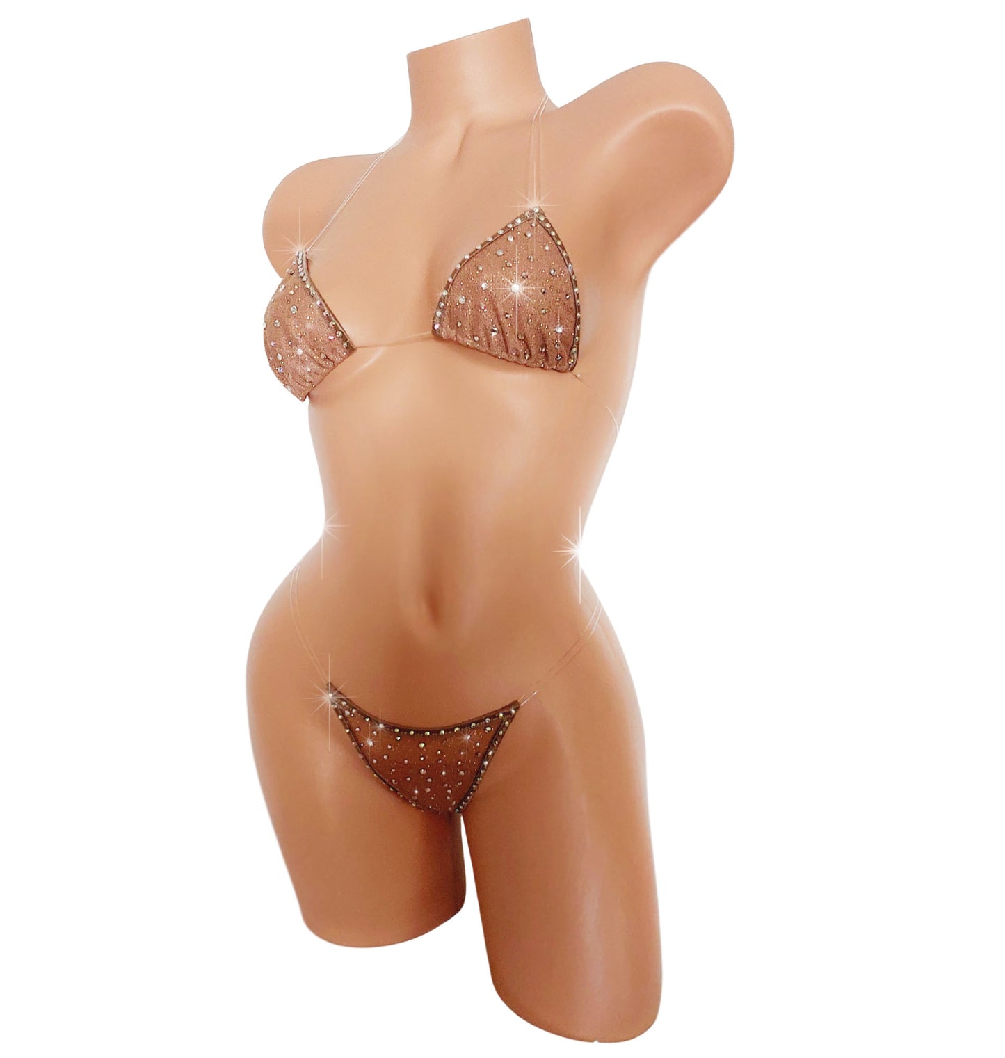 Nude Sparkle NEW STYLE - covered in hand applied Rhinestones