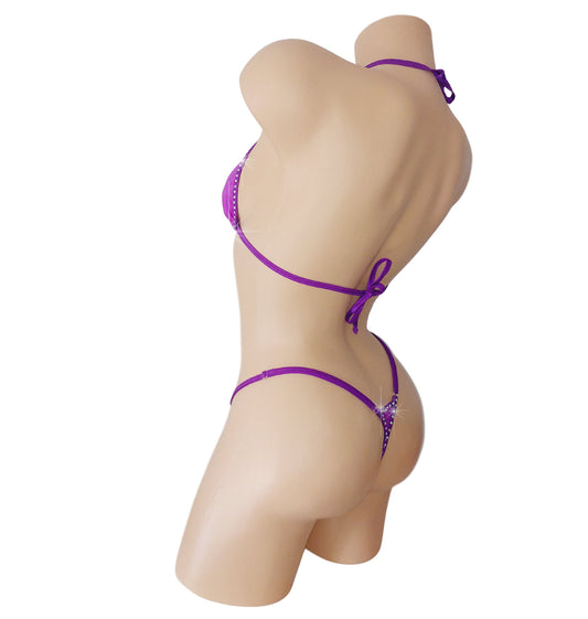 Rhinestone thong g-string Bikini Set - NEW - Dozens of colors