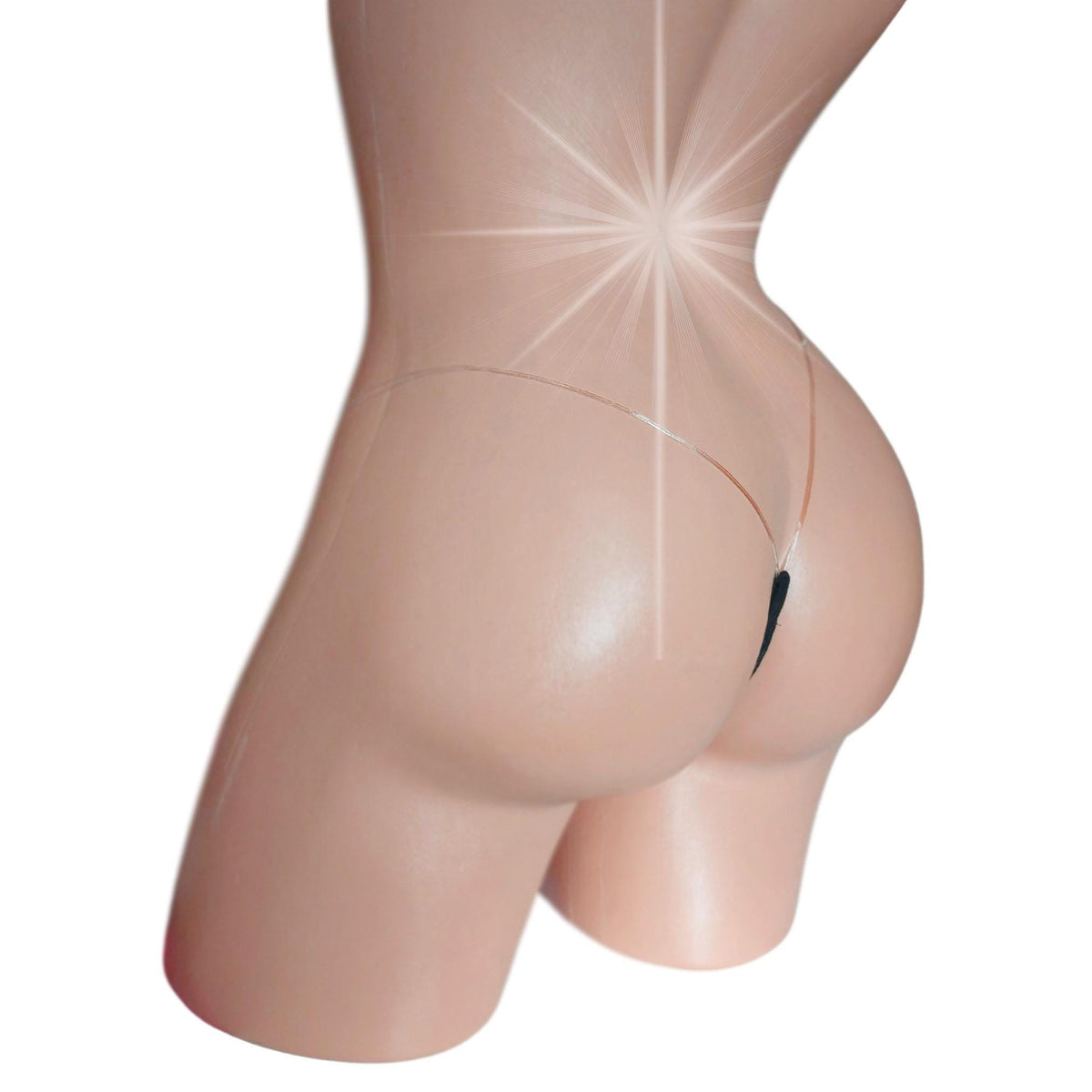 Rhinestone Illusion Thong bottom: Glow in Black Light, Exotic Dancewear