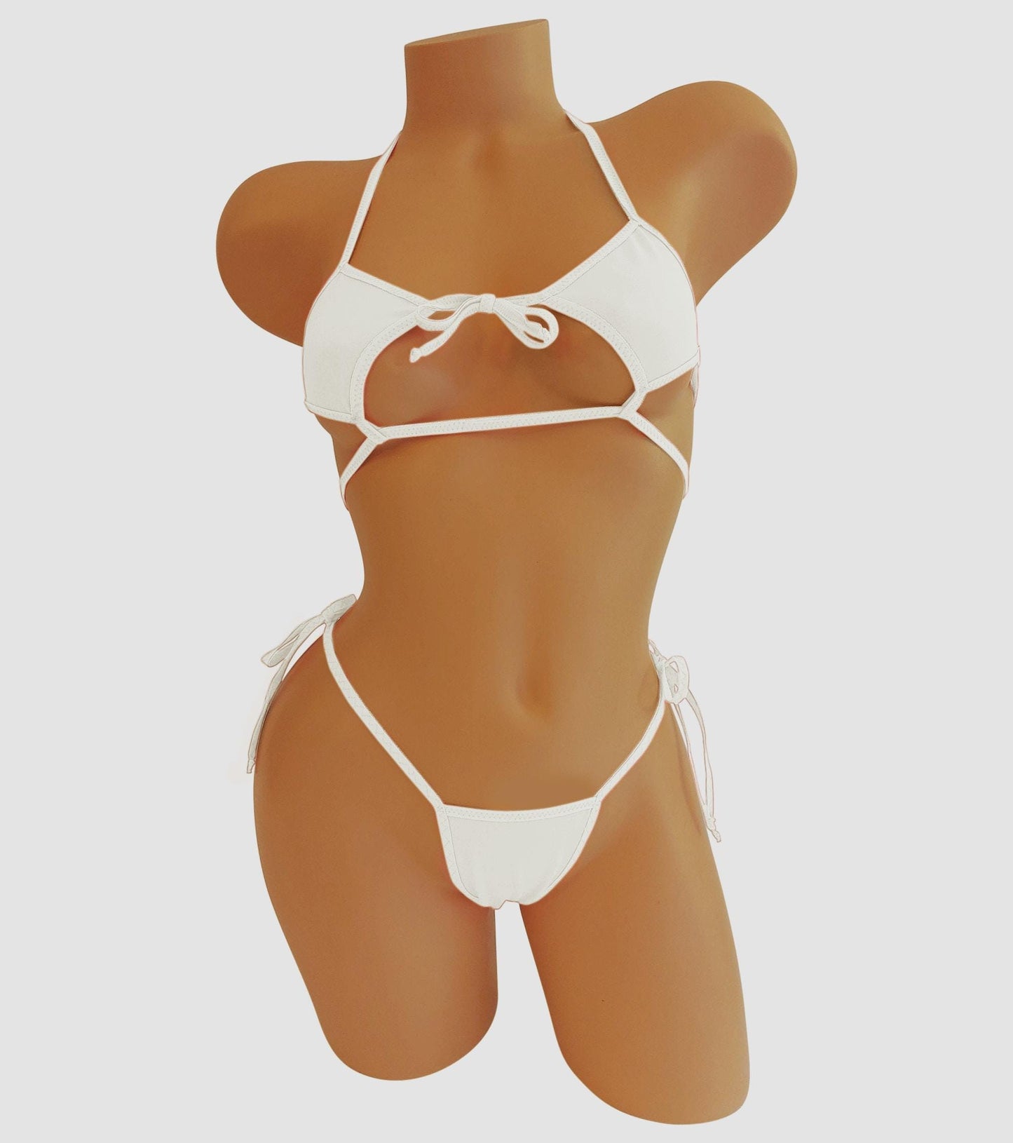 Strappy Pole Dance Outfit: Bikini Top and G-String Thong