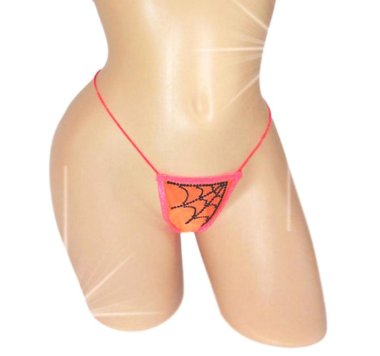 Sparkle Spiderweb thong - 2 colors - 5 sizes from XS to XL
