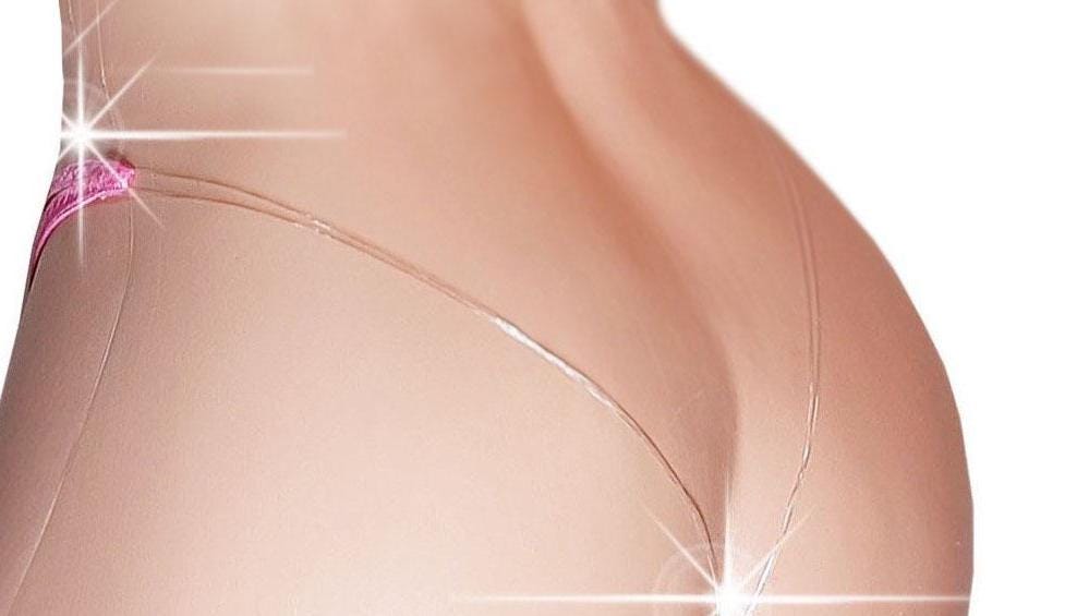 Hologram Thongs: Adjustable waistband clear Elastic, Exotic Dancewear