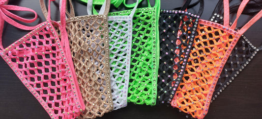 Lined Fishnet One-Piece: Adjustable Rave Dancewear (AA-DD Cup Size, 22-42" Waistline)
