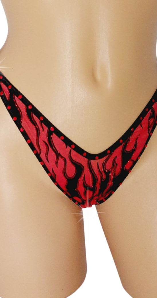 Flame on! Fire bikinis in 3 sexy colors