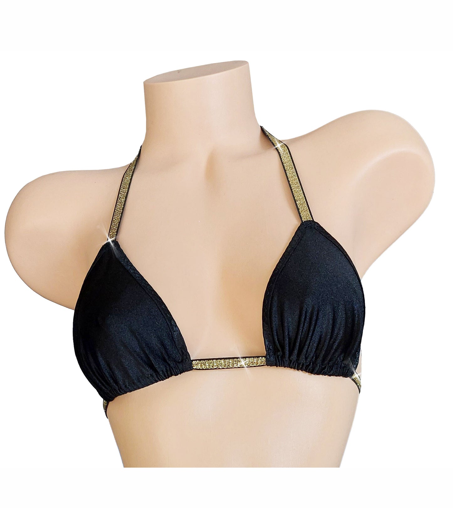 Sexy Black & Gold original design thong bikini