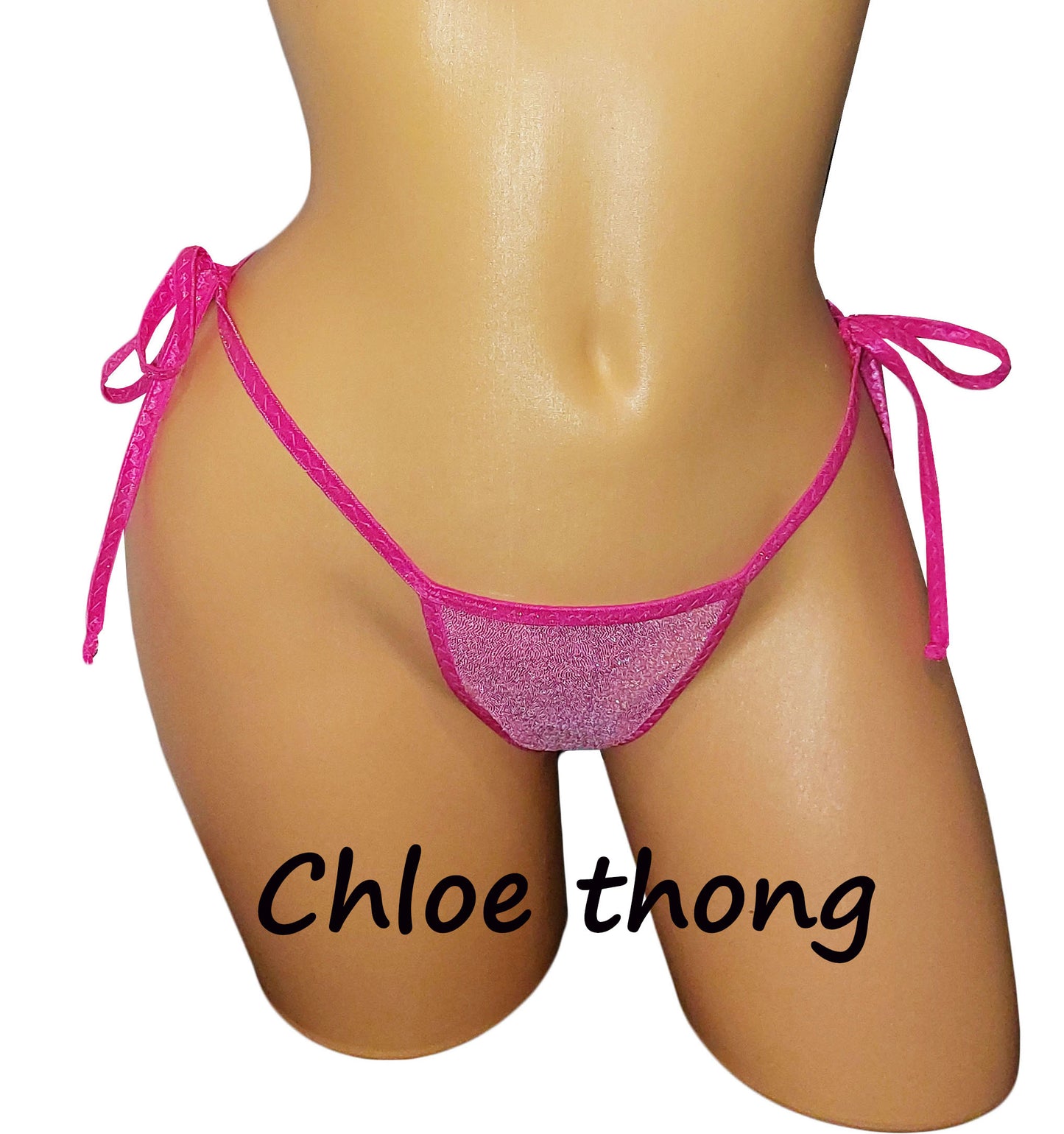 Sexy New 2 piece Pink silver shimmer bikini