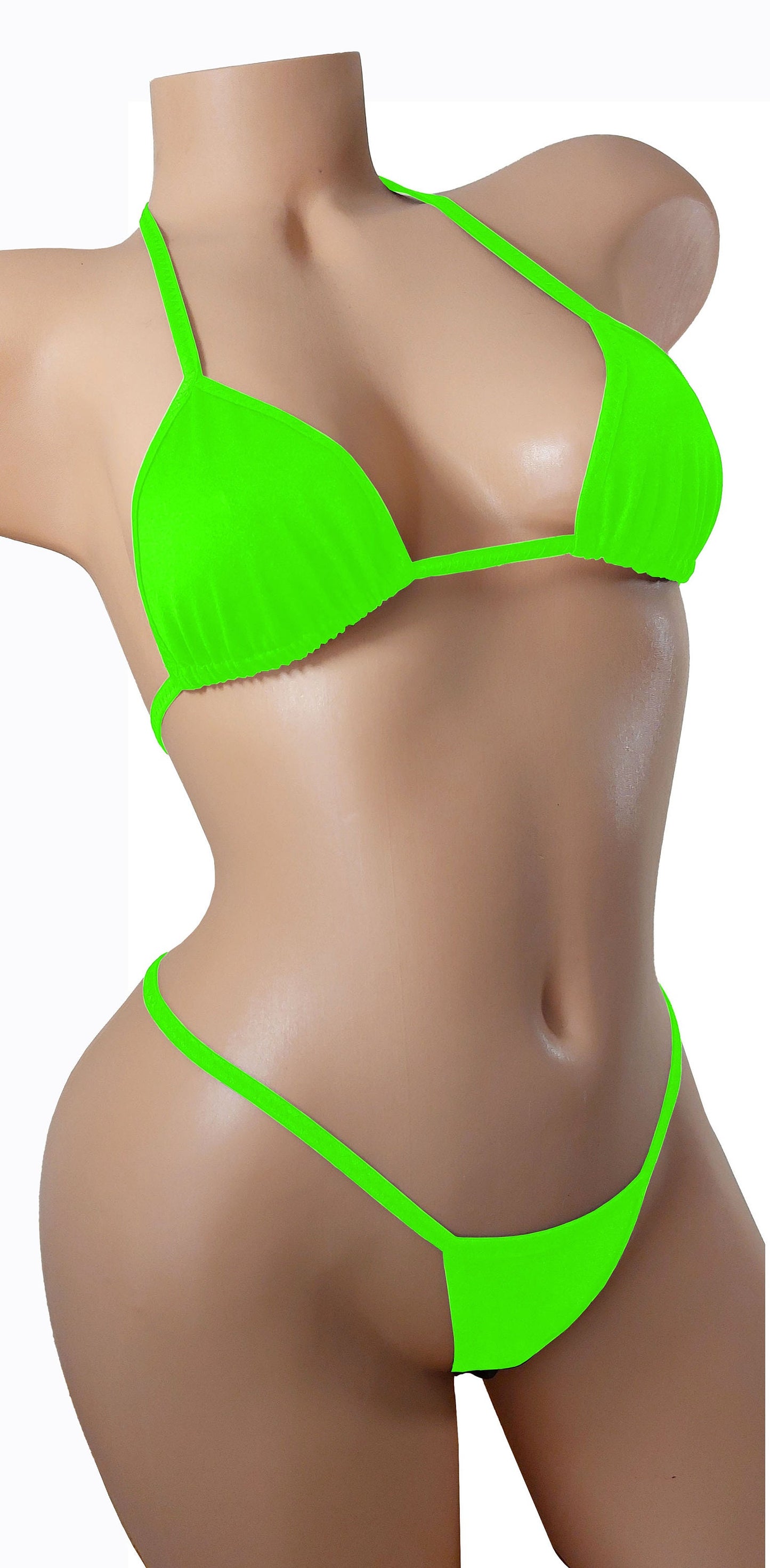 Rave style Whale Tail thong bikini sets - Great for EDM festival- Sexy cute Stripper & Rave outfits and Exotic dancer wear