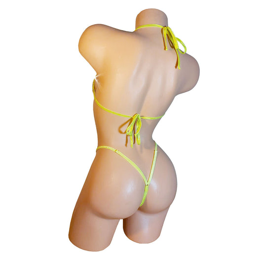 Bedazzled Micro MARYJANE* Rhinestone one piece Monokini *