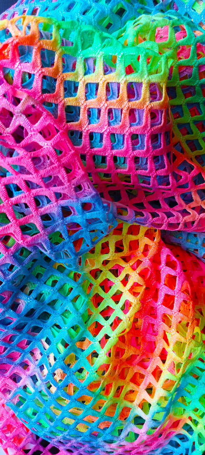 Photo of fishnet fabric used in clothing