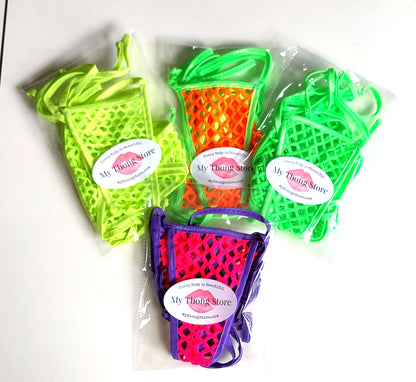 Fishnet halter & Adjustable waist thong set! Rave outfits Stripper bikinis Exotic dancer wear