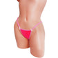 Hot Pink Coral Diamond G-string thong * Adjustable diamond strap adjusters *