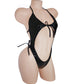 Midnight Black Vinyl PVC - All Adjustable Straps - NEW One Piece -Custom Sizing! Stripper outfits pole exotic dancewear - In Pink, Red or Black