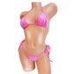 Mermaid Barbie tie bikini in bright pink.