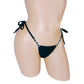 Black diamond tie side thong.