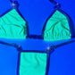 Glow Yellow Diamond Rave Tie Thong - Stripper outfits, exotic dancewear, erotic clothing, Rave and Pole