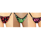 Pink Alert! Pink Flame with Pink Trim with Pink crystal rhinestones G-string thong
