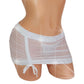 Red Illusion bikini Skirt Set covered with hand applied Crystal rhinestones - from AA - DD Sexy micro string bikini mini skirt