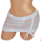 Black Hike It Up Mesh Rhinestone Micro Mini skirt- 12 COLORS - Outfits for strippers exotic dancer pole dance XS-LG