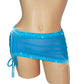 Cobalt Ocean Blue Hike It Up micro mini -12 COLORS! Mesh Rhinestone mini skirt - sexy stripper outfits, exotic dancer, pole dance thongs