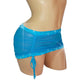 Cobalt Ocean Blue Hike It Up micro mini -12 COLORS! Mesh Rhinestone mini skirt - sexy stripper outfits, exotic dancer, pole dance thongs