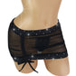 Black Hike It Up Mesh Rhinestone Micro Mini skirt- 12 COLORS - Outfits for strippers exotic dancer pole dance XS-LG