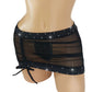 Red Illusion bikini Skirt Set covered with hand applied Crystal rhinestones - from AA - DD Sexy micro string bikini mini skirt