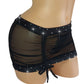 Black Hike It Up Mesh Rhinestone Micro Mini skirt- 12 COLORS - Outfits for strippers exotic dancer pole dance XS-LG