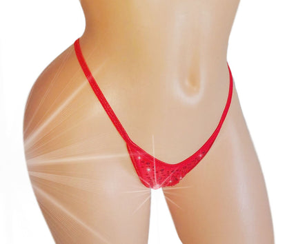 Luxury Rhinestone adjustable strap Sparkle G-string thong -