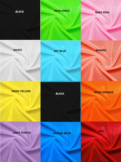 GLOW in Black Light NEON GREEN Rhinestone mesh Designer skirt and Clear Elastic Illusion bikini Set - MICRO illusion bikini from AA to DD cups