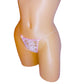 New Baby Pink Lace clear elastic ILLUSION thong - XS to XL - Exotic dancewear Stripper Poledance outfits