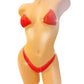 Fully lined Red Lace & Rhinestones! Clear invisible ADJUSTABLE straps. Stretchy and COMFY!  Stripper outfits store exotic dancewear pole