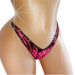 Hot Pink rhinestone bikini.