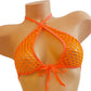 Elegant Black Fishnet Adjustable waist thong and halter top! Sexy Rave outfits Stripper Pole Dancers Exotic dancewear