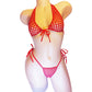 GLOW GREEN RHINESTONE Fishnet tie halter set - Sexy Rave clothes Stripper outfits & Exotic dancewear designs