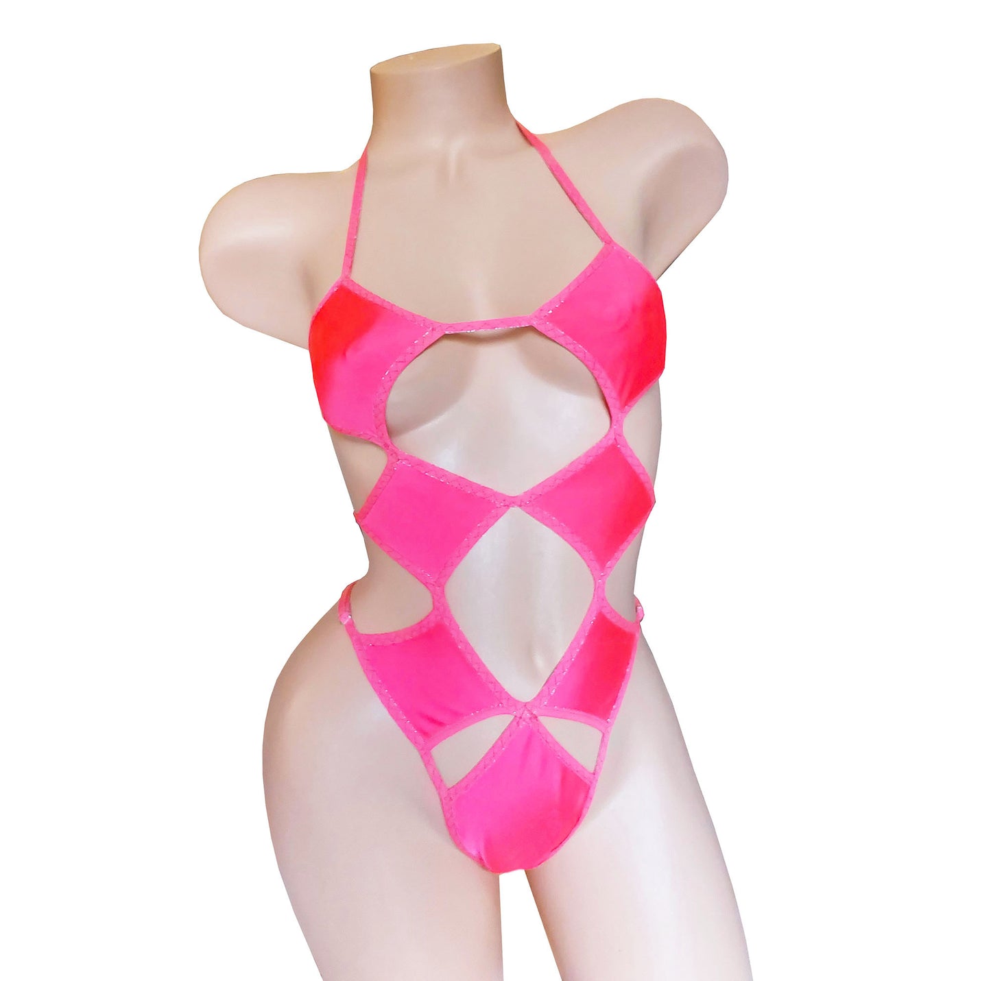 STAR GLOW IN BLACK LIGHT Colors- our original design Adjustable one piece with cutouts