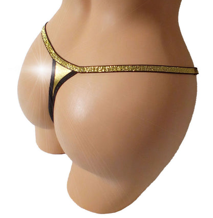 Luxury Gold Rave G-string thong