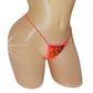 LIMITED TIME! Halloween GLOW in Black Light Spiderweb thong - adjustable one size. New!Fits AAcup to D cup