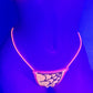 Halloween Spiderweb G-string * bedazzled diamonte Jet Black crystal rhinestones