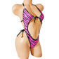 Pink Zebra TIE ME UP * AA cups to DD*  XS to XL * Every strap adjustable * Exotic Pole dance and Stripper outfits *