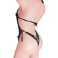 Sexy dancer Black Tie Side ADJUSTABLE One Piece - Covered in rhinestones - designs for Exotic Dancewear, Pole Dance, SW Lingerie, Stripper outfits, Micro