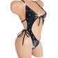 Sexy dancer Black Tie Side ADJUSTABLE One Piece - Covered in rhinestones - designs for Exotic Dancewear, Pole Dance, SW Lingerie, Stripper outfits, Micro