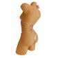 Baby Pink with rhinestones bikini on a curvy mannequin, rear view.