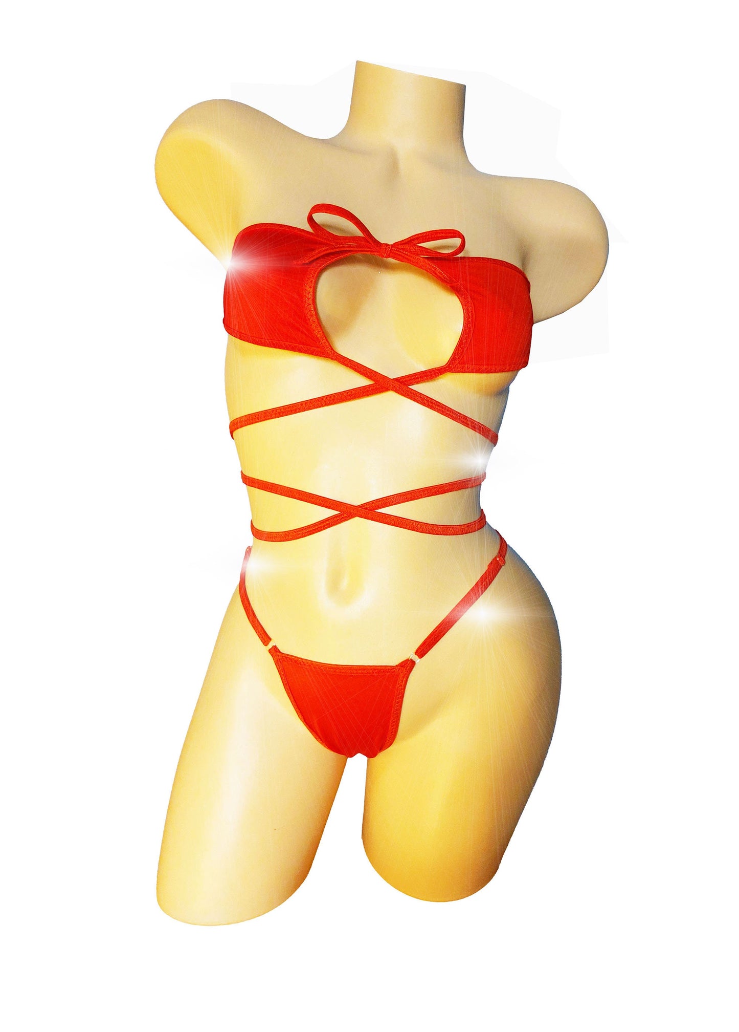 Convertible Thong Bikini Set: Rave, Dance, Clubwear, XS-XL