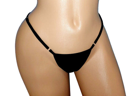 Adjustable Thong: Glow in Black Light Colors, Rave Wear