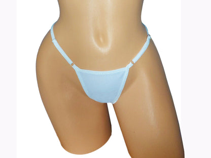 Adjustable Thong: Glow in Black Light Colors, Rave Wear