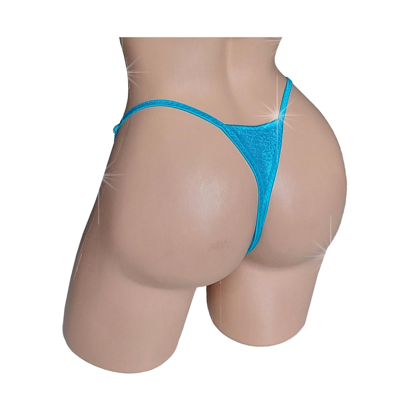 Adjustable Fantasia Thong: High-Waisted Exotic Dancewear Mid Rise