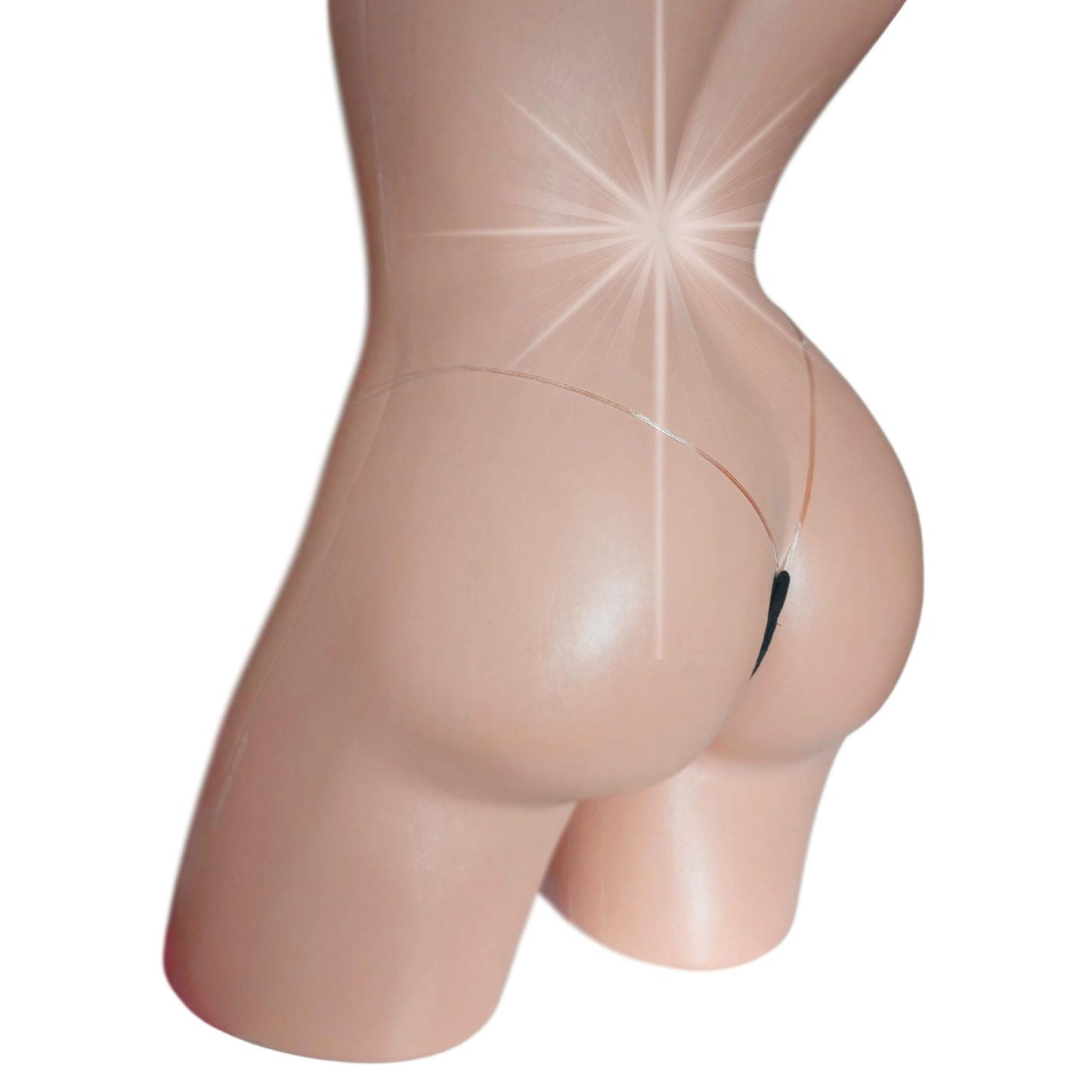 Rhinestone Illusion Thong: Glow in Black Light, Exotic Dancewear