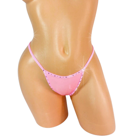 Rhinestone thong G-string - Bedazzle for XS to XL
