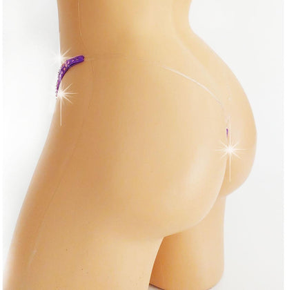 Color Change Rhinestone Thong: Purple Volcano Exotic Dancewear
