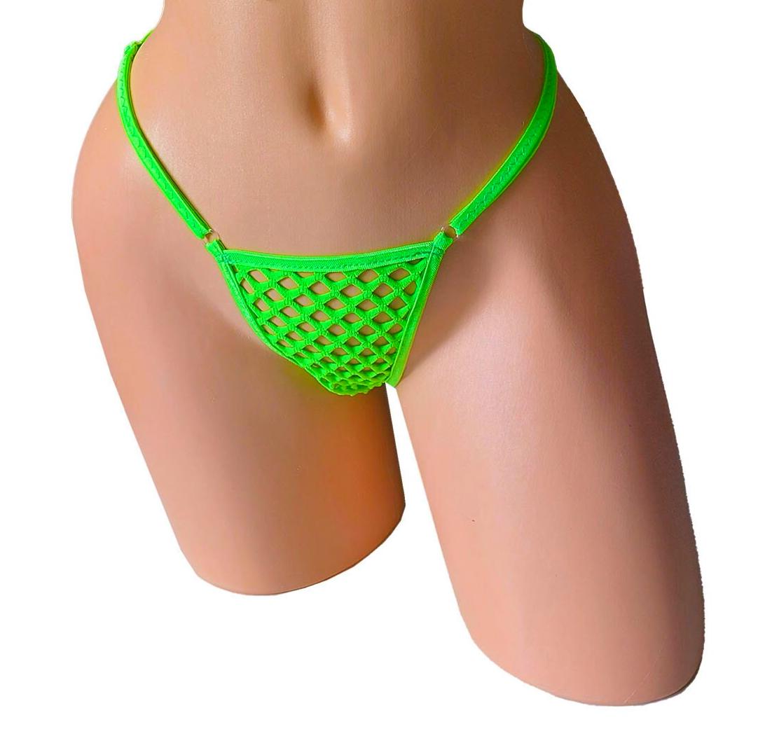 Fishnet Thong - adjustable waistband